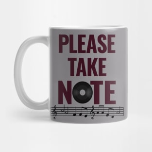 Please take Note Mug
